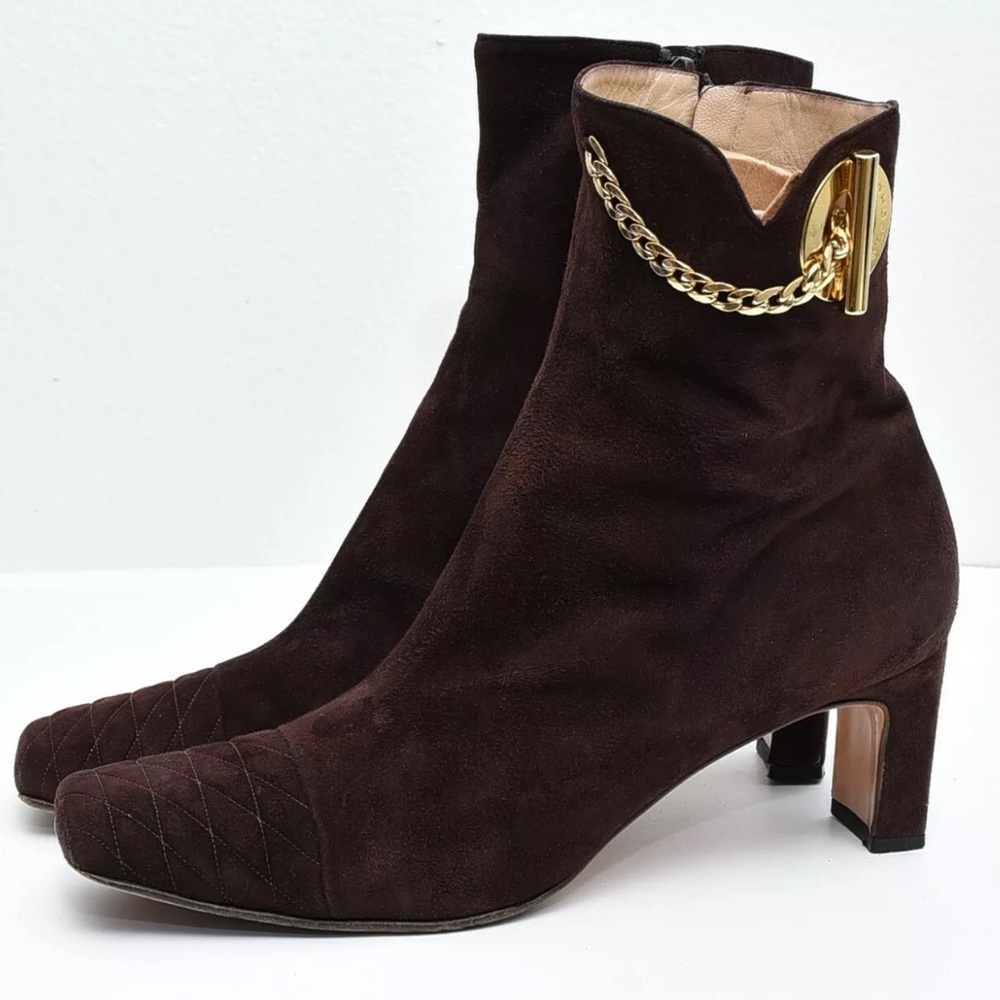 St. John Suede Women’s Brown Ankle Boots Size 11